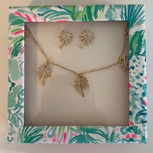 Lily Pulitzer necklace and earring set